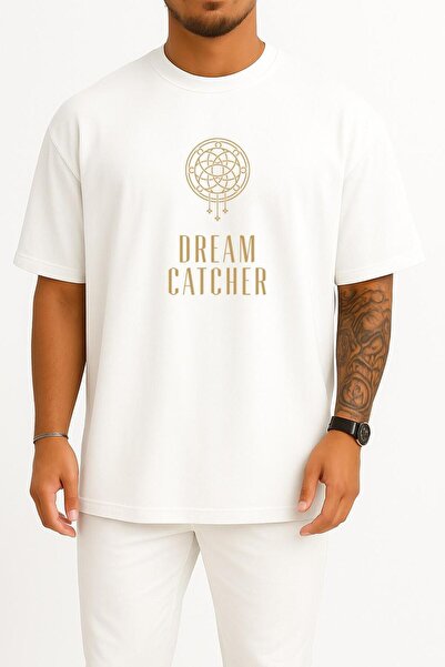 Bahriyeli Collection تي شيرت كبير الحجم من Dream Catcher، تي شيرت للجنسين بتص...