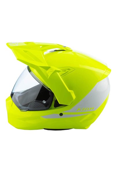 Klim X1 Alpha Carbon Korumalı ADV Motosiklet Kaskı Sarı Beyaz