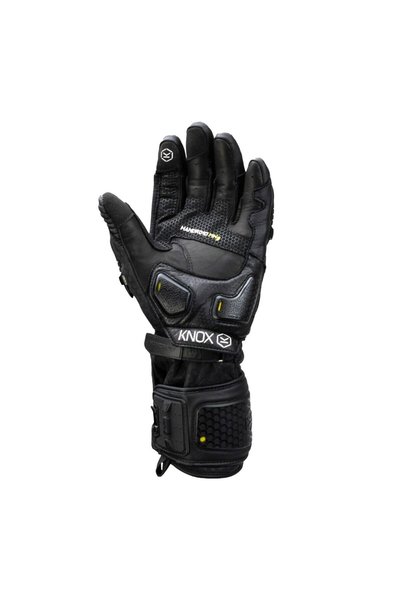 Knox Handroid MK5 Korumalı Deri Motosiklet Eldiveni Siyah