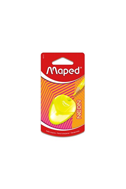 Maped Ascuțitoare I-gloo Neon simplă cu rezervor galben tip blister