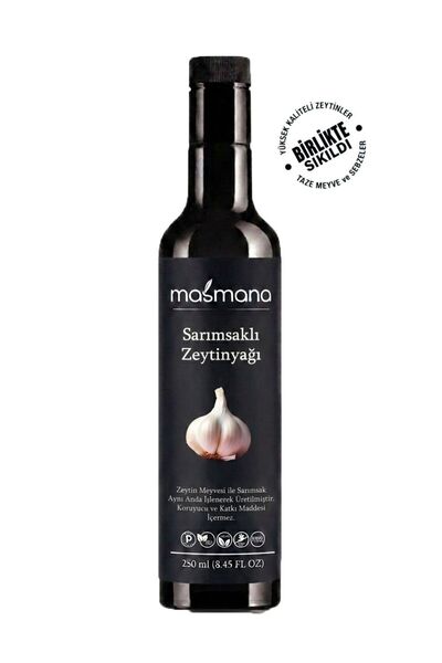 Sarımsak Çeşnili Natürel Sızma Zeytinyağı 250 ml