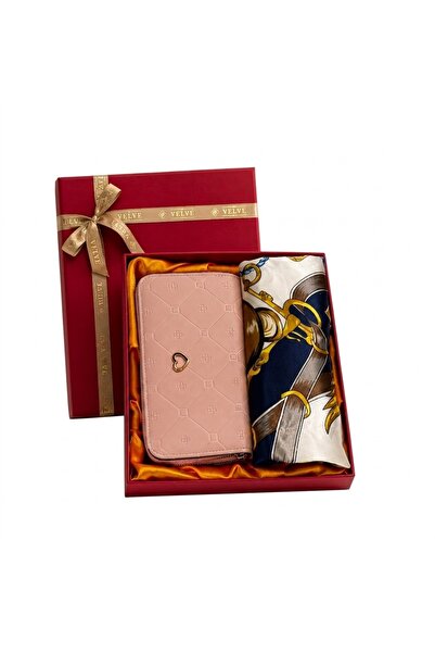 velve Premium women's Top Bottom Set Romance Edition, with pink Leather Walle...