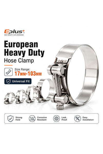 Choice54 32MM-35MM 1PCS Stainless Steel European Heavy Duty Hose Clamp Univer...