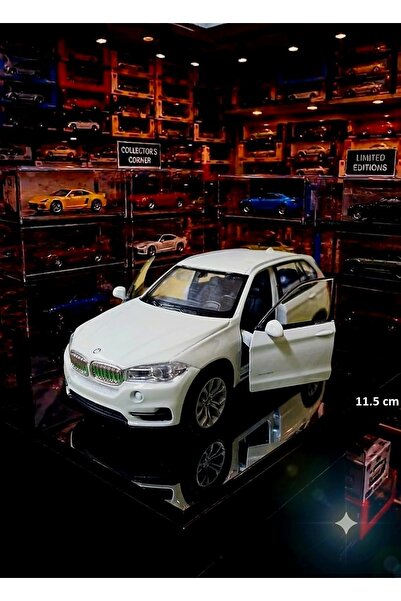 OYUNCAKSAHİLİ Bmw X5 Jip Diecast Metal Araba Kapıları Açılır Koleksiyon Çekbı...