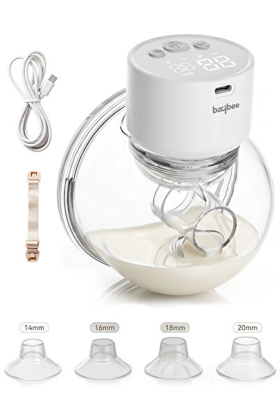 BAYBEE Electric Wearable Breast Pump 1 Pack, 150ml | Hands Free Breastfeeding...