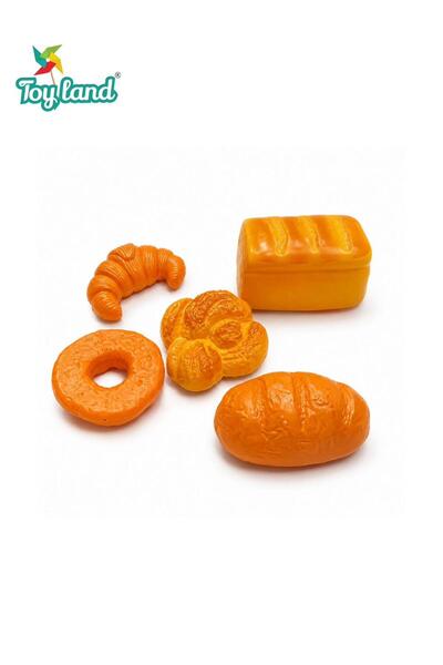 TOY LAND TOYLAND Pretend Play Bakery Food Toys – Realistic Biscuit, Bread, an...