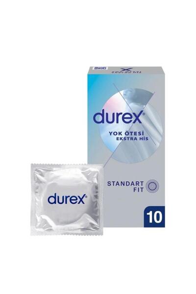 Durex Yok Ötesi Ekstra İnce Ekstra His Prezervatif, 10'lu