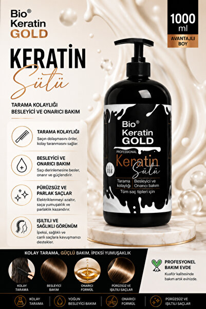 Bio Keratin Gold Keratin Bakım Sütü 1000 Ml