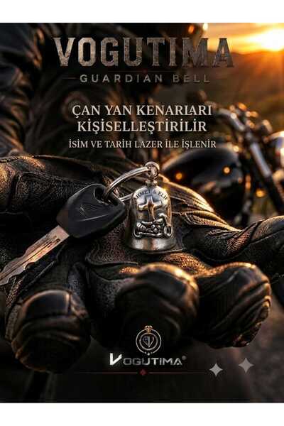 Genel Markalar Çelik Motosiklet Anahtarlığı - Kişiselleşen Jesus Rides With M...