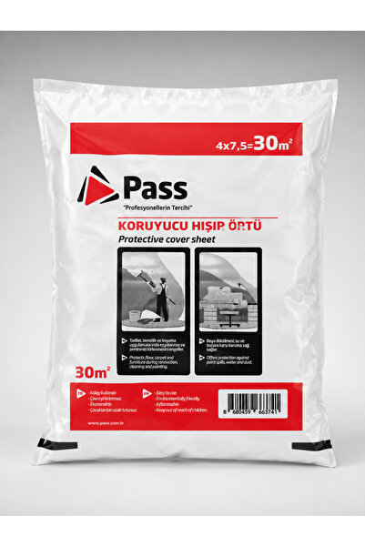 Markasız ucuz Hışır Boya Hazırlık ve Eşya Koruma Örtüsü 4 × 7,5 m