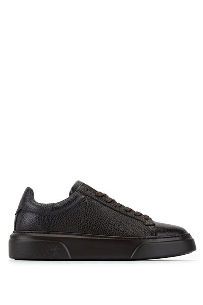 Tamer Tanca Erkek Hakiki Deri Kahverengi Taban Sneakers & Spor Ayakkabı