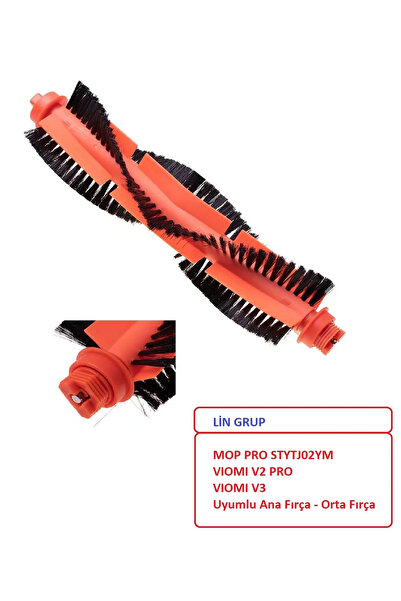 LİN GRUP Xiaomi Mop Pro Viomi V2 Pro V3 - 1 Compatible Middle and Main Brush