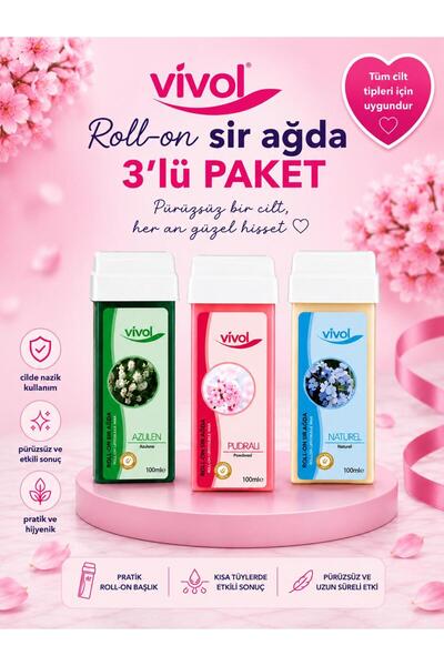 Vivol ROLL-ON SİR AĞDA 3 LÜ PAKET