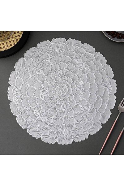 Onedekor 6'lı Amerikan Servis Flower - Silver