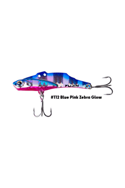 Fujin Metal Vibe 45mm 7gr Vibrasyon - Blue Pink Zebra Glow