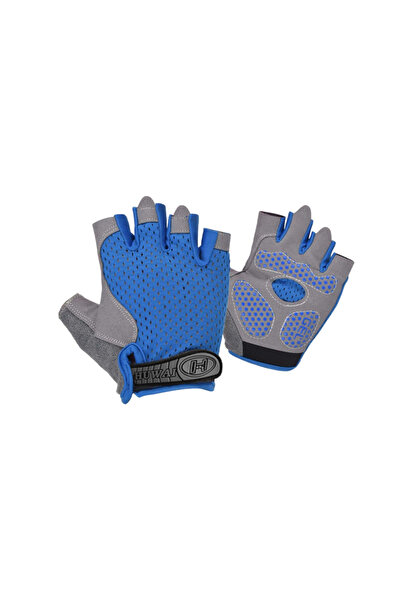Choice M Blue Outdoor Sports Cycling Half Finger Gloves For Boys Girls, Antis...