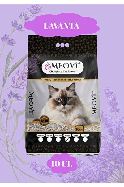Lavanta Kokulu İnce Taneli Ultra Topaklaşan Tozsuz Kedi Kumu 10 Lt.