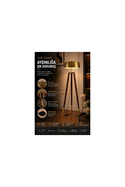 Vivense STİL CEVİZ LAMBADER ESKİTME BÜYÜK RETRO 8 BAŞLIKLI