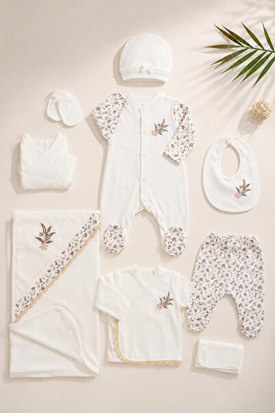 Sitilin Baby Girl Newborn Lace 10-Piece Hospital Outfit Stl6799
