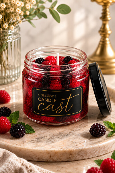 INTENSE BLACKBERRY SCENTED GEL CANDLE – Forest Blackberry Jam 330 ML