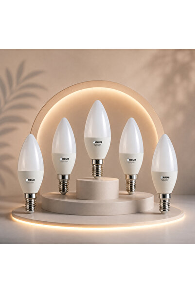 ORBUS Bright LED 4.8W BEYAZ IŞIK E14 425Lm 5 ADET
