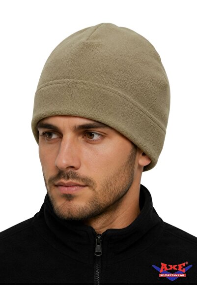 AXE SPORTSWEAR Unisex vojnička nano zelena zimska kapa od mekog teksturiranog...