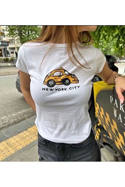 The Coast تي شيرت NYC Taxi مطبوع 100% قطن إنترلوك بيبي تي شيرت