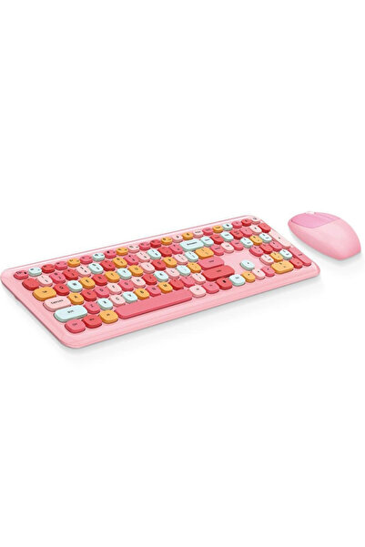 Skygo Klavye Mouse Set (Mofii No666 Pembe)