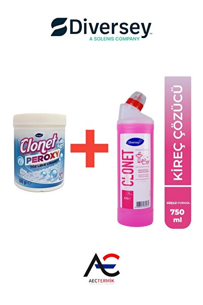 Diversey Clonet Extra + Clonet Peroxy Toz Leke Çıkarıcı 500 ml 2'li SET