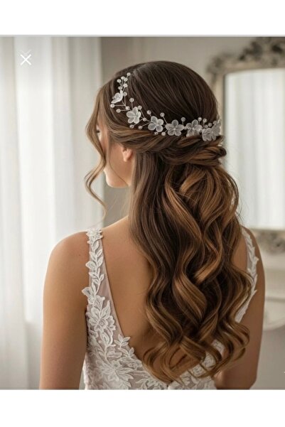 Gelin tacı saç aksesuarı gelin düğün kına nikah mezuniyet