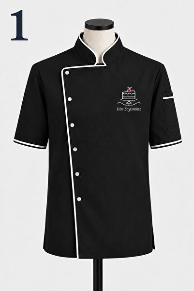 Mekaizen Short Sleeve Chef Jacket – Professional Cook Uniform, Chef Shirt Che...