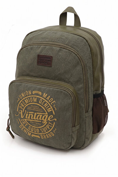 Old Cotton Unisex vintage backpack - school, travel, sports, everyday use - 7184