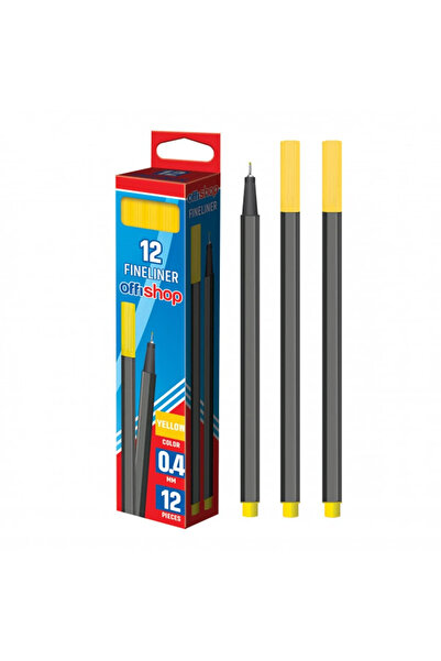 Offishop Fineliner galben, 0.4mm -