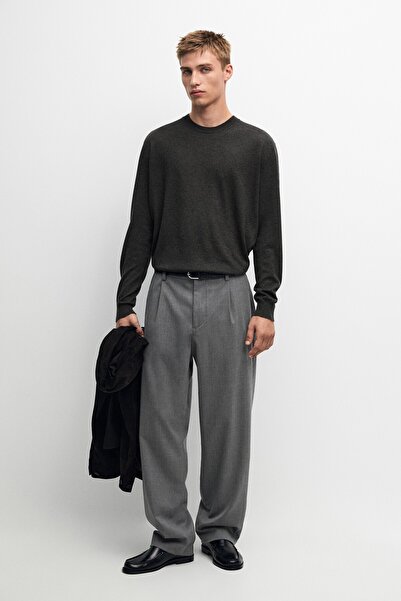 Massimo Dutti Cool wool karışımlı pensli pantolon
