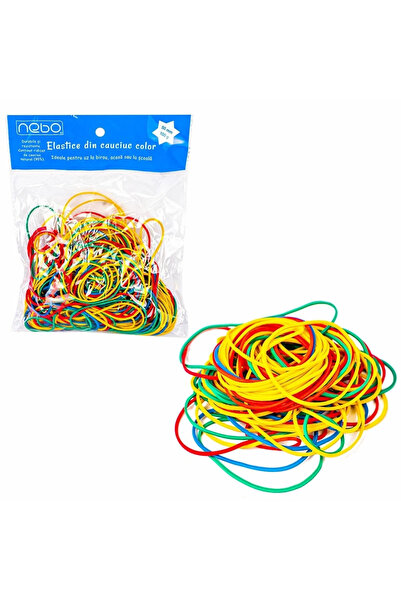 NEBO Elastice cauciuc, color, 50 mm, 100 g -