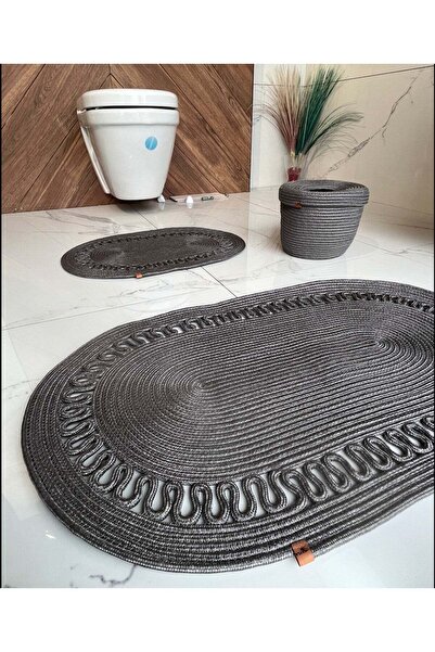 Namteks Σετ μπάνιου 40x60-60x100 με δύο πατάκια και κάδο σκουπιδιών. Δώρο προ...