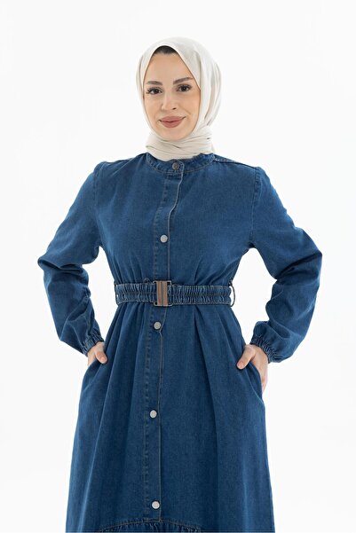 ESLEMNUR فستان جينز K حزام I