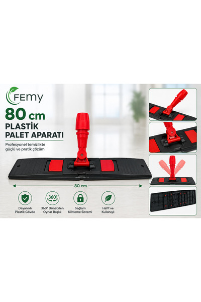 Femy 80 Cm Palet Aparat Ofis Parke Yer Silme Yer Paspası Paleti