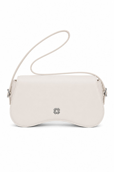dukidasoturkiye Duki Daso Women's White Asymmetrical Baguette Handbag |   Sum...