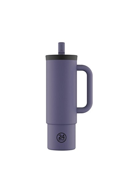 24 Bottles Straw Cup Dusk Stainless Steel Thermos with Straw 800 ml