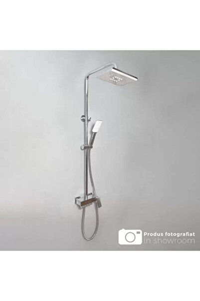 OEM Coloana Dus cu Para si Palarie Reglaj, Alama Sanitara, Crom, 9920