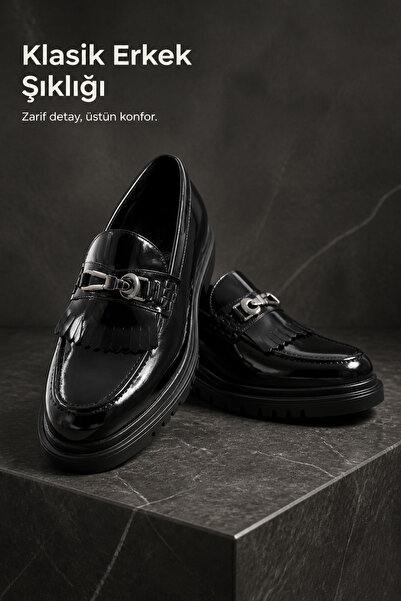 PATRICK CASSA Men's Genuine Leather Classic Groom's Casual Shoes