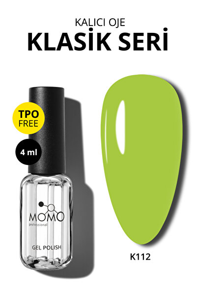 MOMO professional Kalıcı Oje K112, Fıstık Yeşili, 4 ml