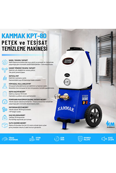 Kammak Petek Temizleme Makinası Kpt-80 Isıtıcılı