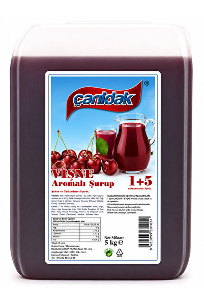 ÇARILDAK 1+5 VİŞNE AROMALI KONSANTRE ŞURUP