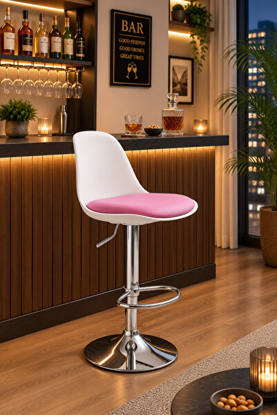 EVOFİSDUNYASİ Vegas Modern Bar Ve Mutfak Adası Sandalyesi