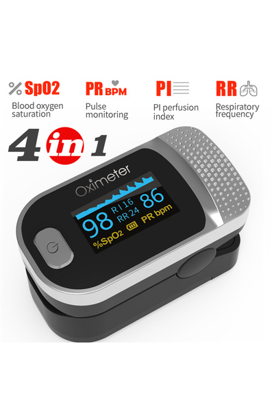 Choice1 (134R) black KIUZOU Finger Pulse Oximeter SPO2 PR PI RR Blood Oxygen ...