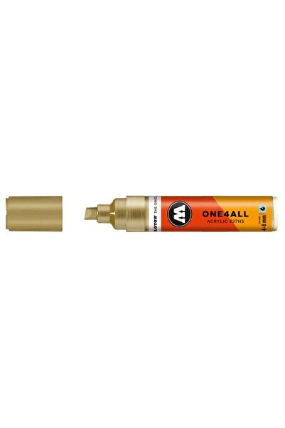 Molotow 327HS One4All Yan Kesik Uç Akrilik Marker Kalem 4-8 mm Metalic Gold 228