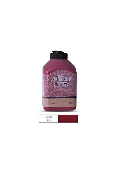 Artdeco Akrilik Boya 500 ml Bordo 3643