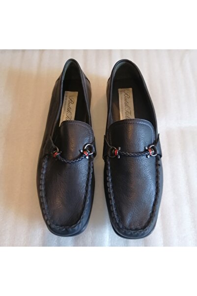 Butik Tülin حذاء رجالي من جلد البقر الأصلي مع حزام مشبك، ناعم جدًا ومريح، نعل...
